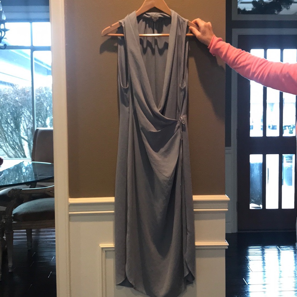 Aritzia Wilfred lavender wrap dress